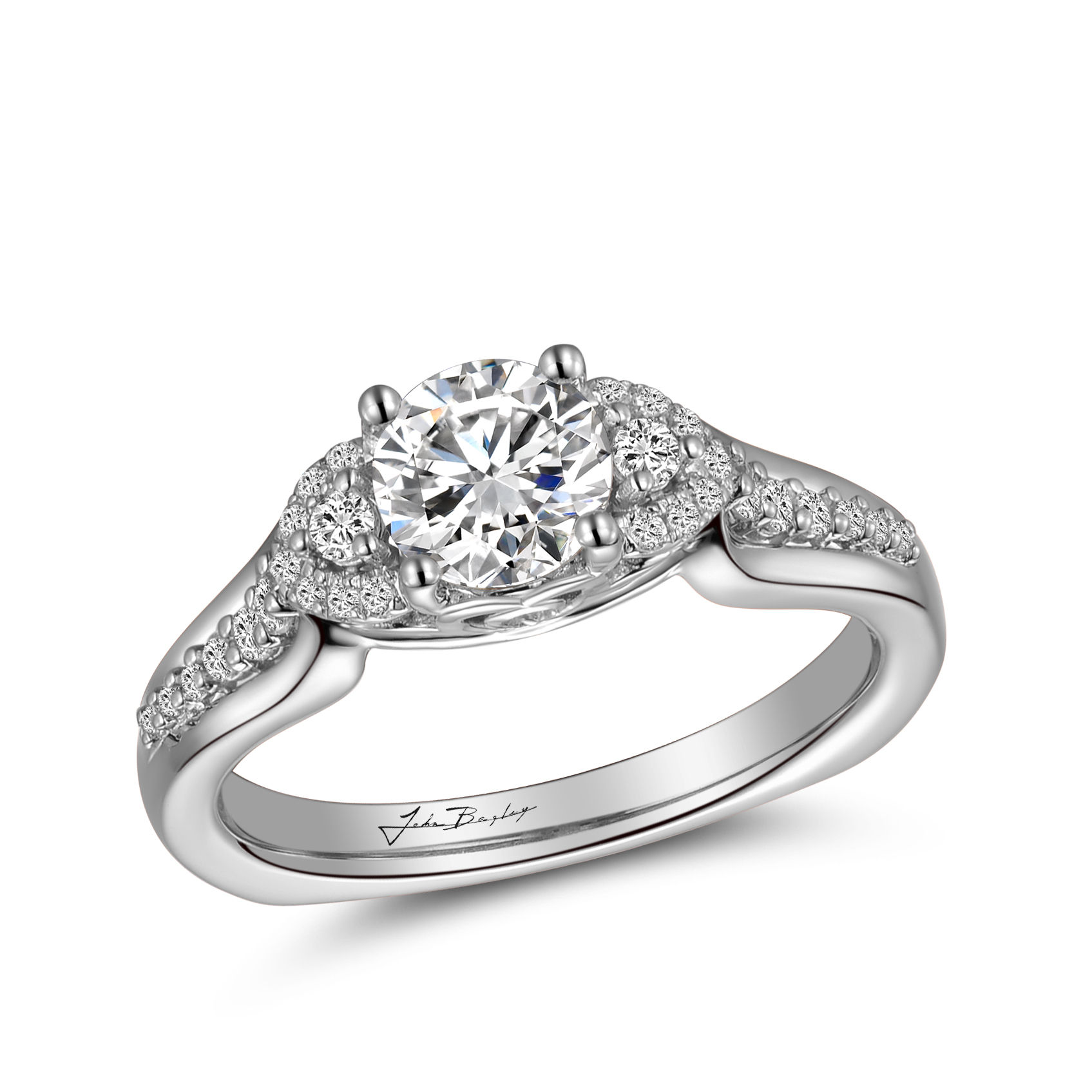 White Engagement Ring