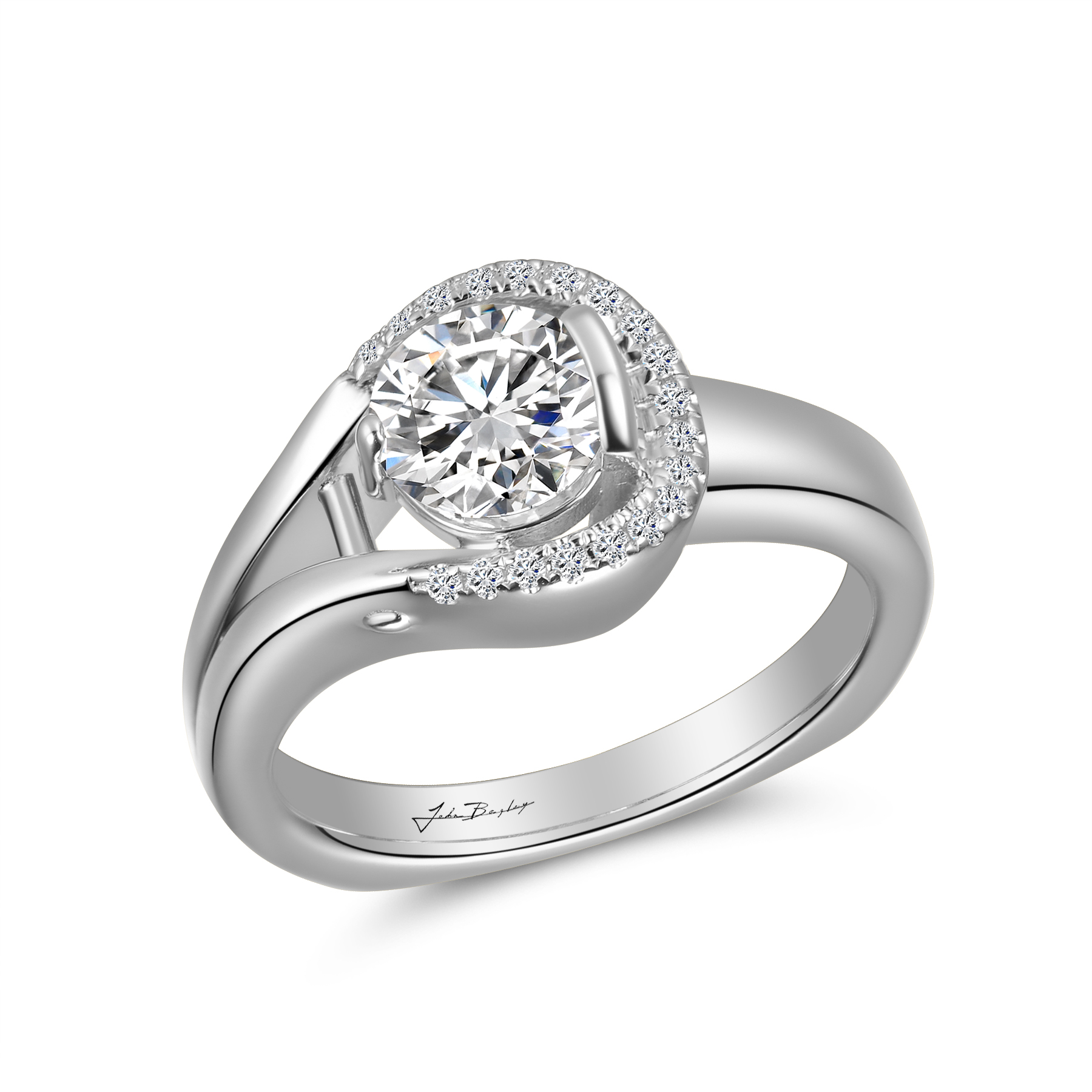 White Engagement Ring